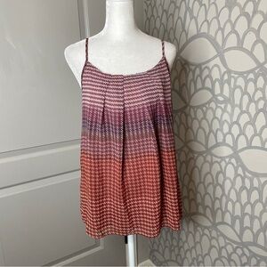 Cabi Size S Sleeveless Top Adjustable Spaghetti Straps Rust Flowy Lined